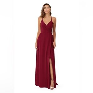 Azazie Burgundy Bridesmaids Dress